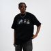 Trend Brand Base Shirt Portrait Print Hip-Hop American Style Short Sleeve Street Loose T-Shirt For Men_viptrois.com