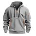 Men's Clothing Sweatshirt Hoodie Zipper Multi Pocket Pullover Men's Sports Casual Jacket_viptrois.com
