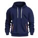 New Autumn And Winter Men's Fleece Hoodie, European-sized Fashionable Sporty Hoodie, Casual Multi-pocket Pullover_viptrois.com