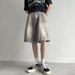 Men's Summer Lightweight Denim Shorts Retro Loose Fit 5 Inch Inseam Cargo Streetwear And Daily Casual Wear_viptrois.com