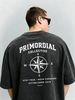 Men's Clothing Heavy Washed Cotton Short Sleeved T Shirt Casual Trend Unisex Summer Ins Black Round Neck Top Trendy Versatile Half Sleeve_viptrois.com