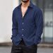 Men’s Clothing Non Iron Men's Long Sleeved Shirt Mercerized Vertical Sense Size Men's Clothing Lining_viptrois.com