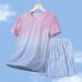 Men's Clothing Sportswear Suit Men's Elastic Breathable Short Sleeved T Shirt Summer New Casual Shorts Set Men's T_viptrois.com