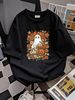 Retro Floral Ghost Cute Pumpkin Autumn Halloween Women T-Shirt Graphic Versatile Summer Top For Everyday Wear Stylish Soft Women Top Graphic Tees Women Comfortable Female Breathable Print Round Neck Short Sleeve Slightly Designer Clothes_viptrois.com