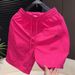 Summer Fashionable Breathable Men's Shorts Versatile Casual Outerwear Simple Letter Design Comfortable Couple Wear_viptrois.com