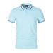 Summer Men Office Business Polo Shirt Spring Pure Solid Casual Short Sleeve Golf Shirt 2025 Breathable Unisex Shirt_viptrois.com