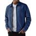 Men's Suede Fleece Casual Jacket, Slim Fit Long Sleeve Lightweight Outerwear, Zipper Front Stylish Coat For Autumn Winter, Multiple Colors & Sizes_viptrois.com