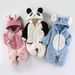 Mother & Kids Jumpsuit Baby Winter Romper With Hood Soft Fleece-Lined One-Piece Outfit For Newborns & Infants (0-12M) – Cozy Animal-Themed Designs_viptrois.com