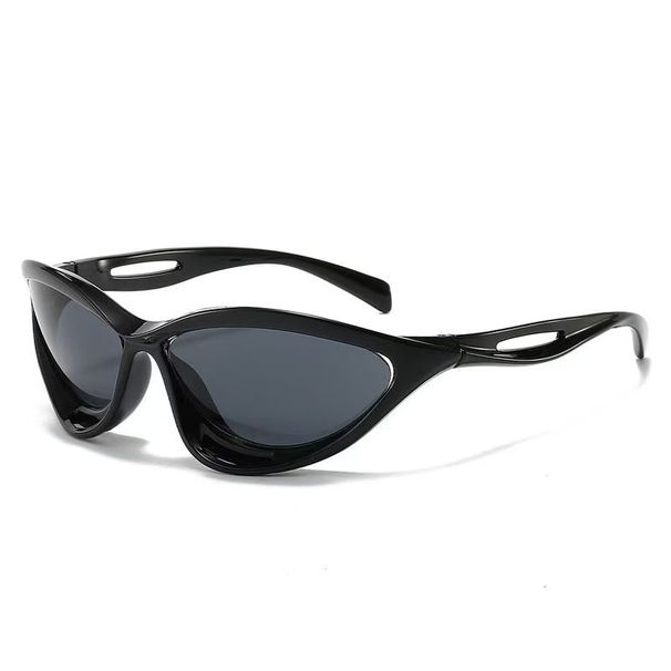 New Trendy Sunglasses, Fashionable Sports Style, Internet Celebrity, New Cycling Mirror, Hollowed Out Leg Sunglasses_viptrois.com