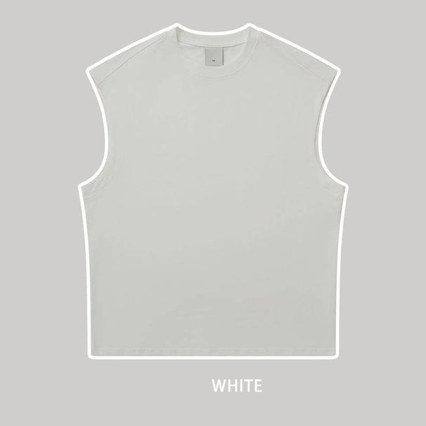 This 270-gram Sleeveless Vest Is Made Of Pure Cotton, Loose And Trendy, And Is Suitable For Both Men And Women. It Is Versatile_viptrois.com