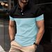 Summer Men's Short Sleeved Polo Shirt Business Casual Collar T-shirt Plus Size Breathable Top European And American Plus Size_viptrois.com