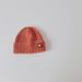 Kids'caps Children's knitted hat autumn and winter new woolen yarn simple solid color letter woolen hat warm pullover hat_viptrois.com