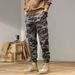 Men's Camouflage Cargo Pants Summer Trendy Loose Fit Jogger Mid Waist Long Casual Pants With Functional Pockets High Street Style_viptrois.com