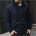 Men's Button-Up Hoodie – Oversized Fit, Kangaroo Pocket, Minimalist Solid Color, Casual Streetwear_viptrois.com