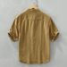 Men's Clothing Retro Stand Collar Cotton And Linen Shirt Men's Casual Simple Short Sleeve Thin Linen Shirt One Piece_viptrois.com