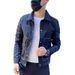 Trendy Casual Men's Jacket Simple Handsome Jacket Trendy Men Internet Celebrities Slim Lapel Long Sleeve Top_viptrois.com