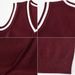 Cross Border New Spring And Autumn V Neck Contrast Color Children's Sweater Vest Student School Uniform Wholesale Girls Knitted Vest_viptrois.com