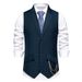 Men's Suit Vest Wedding Party Lapel Chain With Vest Vest_viptrois.com