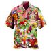 Men's Plus Size Short Sleeved Shirts 3D Digital Printing Hawaiian Style Source_viptrois.com