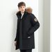 Men's Clothing cotton Jacket Winter Thickened Youth Mid Length Winter Coat Parka_viptrois.com