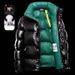 Men's & Women's Short Puffer Jacket With Shiny Finish, 100% White Duck Down, Workwear Style , Windproof & Machine Washable, For Extreme Cold Weather_viptrois.com