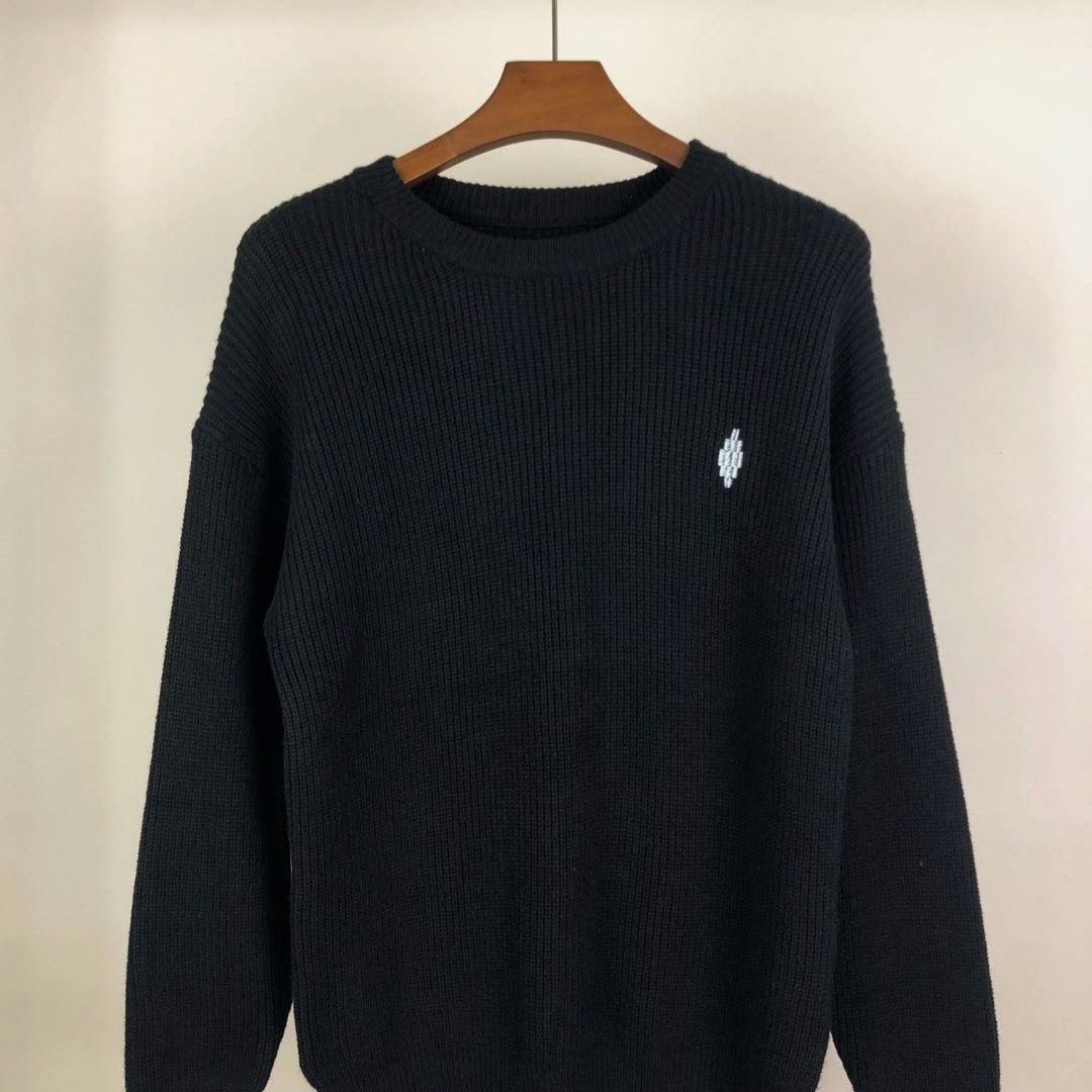 Autumn And Winter New Black Sweater For Men And Women, Lazy Style, Retro Korean Style, High End, Round Neck Knitted Couple, Casual Versatile_viptrois.com