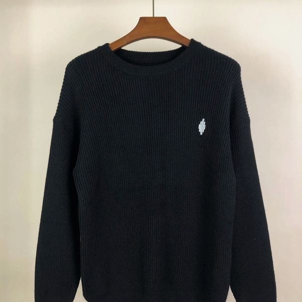 Autumn And Winter New Black Sweater For Men And Women, Lazy Style, Retro Korean Style, High End, Round Neck Knitted Couple, Casual Versatile_viptrois.com