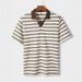 Casual Striped Lapel Polo Shirts Men's Short Sleeved T Shirts_viptrois.com