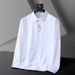 Men's Clothing Plus Size Long Sleeve Shirt Men's Spring And Autumn Plus Size Business Casual Personality Embroidered Shirt Fat Guy Shirt_viptrois.com