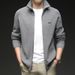 Men's High Collar Long Sleeve Cardigan Autumn Winter New Korean Fashion Sweater Warm Zipper Shirt Casual Knitted Jacket_viptrois.com