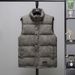 Men's Corduroy Vest Stand Collar Slim Fit Winter Warm Casual Layering Waistcoat With Side Pockets_viptrois.com