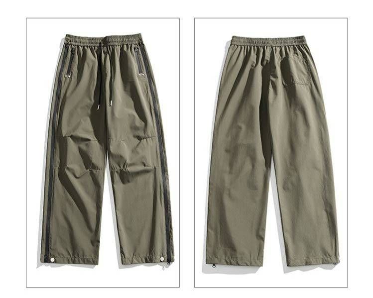 Men's Clothing Trendy Straight Zipper Pants Spring And Summer Mountain Series Outdoor Three Proof Assault Straight Pants Overalls Trousers_viptrois.com