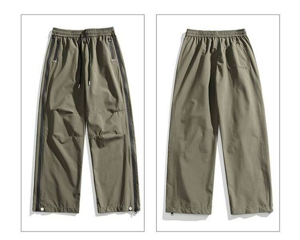 Men's Clothing Trendy Straight Zipper Pants Spring And Summer Mountain Series Outdoor Three Proof Assault Straight Pants Overalls Trousers_viptrois.com