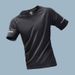 Ice Silk Quick-Drying T-Shirt, Men's Sports Short-Sleeve Thin Top For Summer, Running Clothes, Fitness Training Wear_viptrois.com