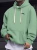 Men's Autumn And Winter Casual Fashion Loose Hooded Sweatshirt Mountain Print Warm Long Sleeved Pullover_viptrois.com