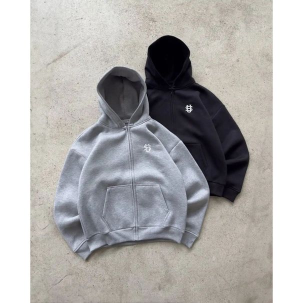 Men's Clothing Unisex High Street Hip Hop Embroidered Zip-Up Sweatpants Comfort Fit, US Sizes S To 2XL Available With Urban Style Embroidery_viptrois.com