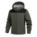 New Autumn And Winter Outdoor Cold And Warm Zipper Jacket Men's Fleece Thickened Hooded Soft Shell_viptrois.com