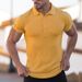 Men's Breathable Striped Shirt – Stretch Fit For Gym & Casual Wear, Moisture-Wicking Summer Performance_viptrois.com