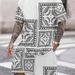 Men's Clothing Short Sleeved T Shirt Shorts Summer Men's Casual Design Textured Square Two Piece Set_viptrois.com
