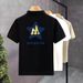 Men's Clothing Short Sleeve Simple T Shirt Loose Lapel Top_viptrois.com