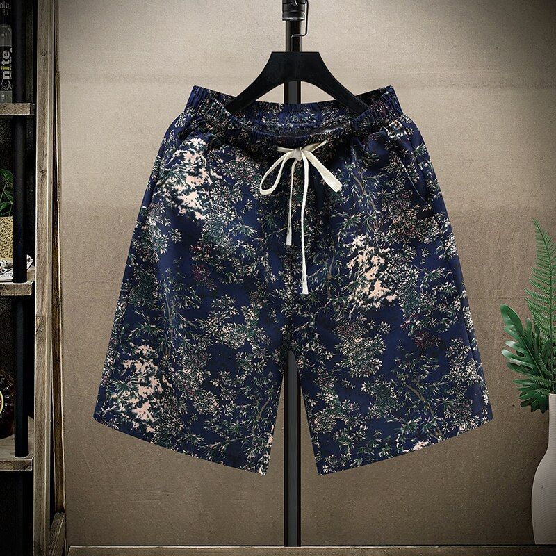 Ice Silk Quick-drying Five-point Pants Thin Beach Pants Camouflage Pants Fashion Quick-drying Pants_viptrois.com