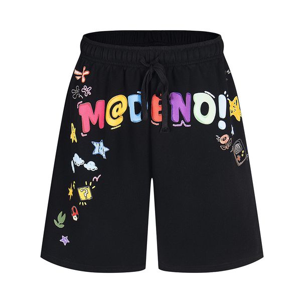 Men's Clothing High Street Fashion Brand Design Badge Letter Embroidery Shorts Men's American Street Loose Sports Shorts_viptrois.com