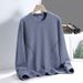 Hoodie Long Sleeved Spring And Autumn New Casual Top Loose Round Neck Pullover Men's Clothing 40D_viptrois.com