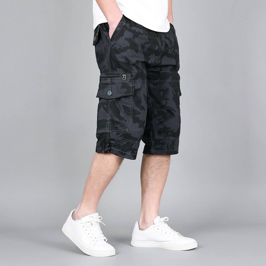 Summer Trend Fashion Casual Versatile Men's Sports Casual Five Quarter Pants_viptrois.com