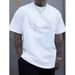 Men's Premium Cotton Graphic Print T-Shirt – Oversized Crew Neck Tee With Soft Handfeel (White, S-Xxxl)_viptrois.com