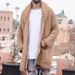 Loom European And American Quality Autumn Winter Fashion Mid-Length Cardigan Sweater Turn-Down Collar Long Sleeve_viptrois.com