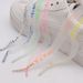 Shoelaces Frosted PVC Transparent Silicone Single Sided Printed Shoelaces Creative Letter Shoelaces Flat Translucent Shoe Accessories_viptrois.com