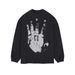 260GSM Oversized Streetwear T-Shirt – Minimalist Drop Shoulder Tee With Raw Hem Detail (Unisex Relaxed Fit, Heavyweight Cotton) – Black/White_viptrois.com