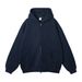 350GSM Heavyweight Fleece-Lined Hoodie – Zip-Up Oversized Sweatshirt With Dual Zipper (Black/Charcoal/Navy/Beige/Green/Pink)_viptrois.com