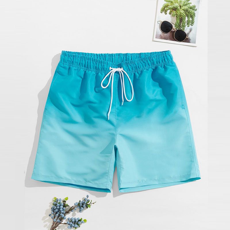Men's Casual Pants Solid Color Loose Quick-Drying Waterproof Sports Fitness Pants Shorts Large Size Double-Layer Swimming Trunks_viptrois.com